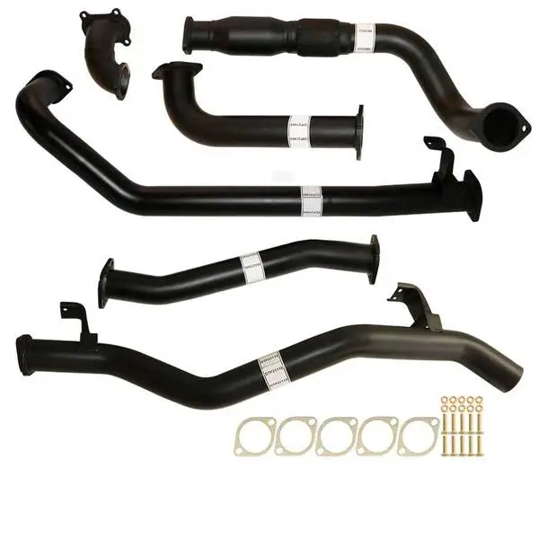 Load image into Gallery viewer, Fits Toyota LANDCRUISER 79 SERIES HDJ79R SINGLE CAB UTE 4.2L 2001 -2007 3&quot; TURBO BACK CARBON OFFROAD EXHAUST CAT &amp; PIPE - TY215-PC 2
