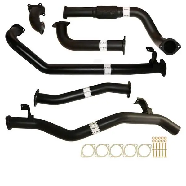 Load image into Gallery viewer, Fits Toyota LANDCRUISER 79 SERIES HDJ79R SINGLE CAB UTE 4.2L 2001 -2007 3&quot; TURBO BACK CARBON OFFROAD EXHAUST PIPE ONLY - TY215-PO 2
