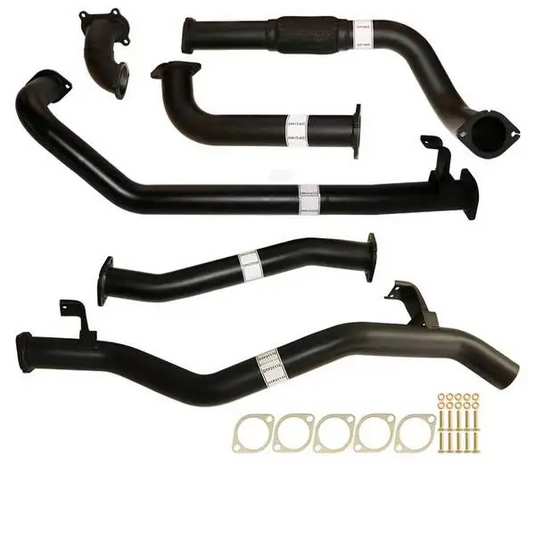 Fits Toyota LANDCRUISER 79 SERIES HDJ79R SINGLE CAB UTE 4.2L 2001 -2007 3" TURBO BACK CARBON OFFROAD EXHAUST PIPE ONLY - TY215-PO 2