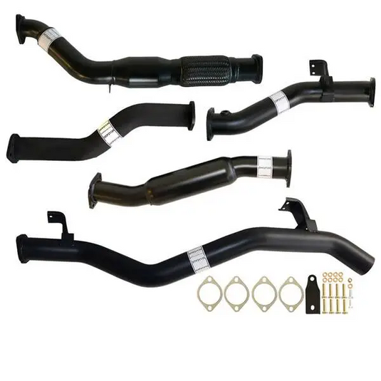 Fits Toyota LANDCRUISER 79 SERIES VDJ79 4.5L 1VD-FTV SINGLE CAB, DOUBLE CAB # DPF REPLACE# 3" TURBO BACK CARBON OFFROAD EXHAUST WITH CAT & HOT DOG