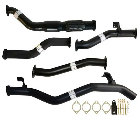 Fits Toyota LANDCRUISER 79 SERIES VDJ79 4.5L 1VD-FTV SINGLE CAB, DOUBLE CAB # DPF REPLACE# 3" TURBO BACK CARBON OFFROAD EXHAUST WITH CAT & PIPE