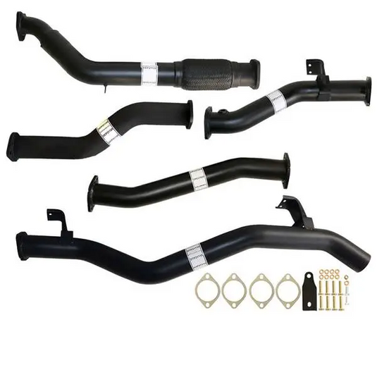 Fits Toyota LANDCRUISER 79 SERIES VDJ79 4.5L 1VD-FTV SINGLE CAB, DOUBLE CAB # DPF REPLACE# 3" TURBO BACK CARBON OFFROAD EXHAUST WITH PIPE ONLY