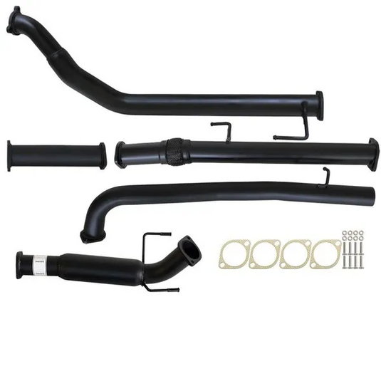 Fits Toyota HILUX KUN16/26 3L 1KD-FTV D4D 2005 - 9/2015 3" TURBO BACK CARBON OFFROAD EXHAUST WITH HOTDOG ONLY - TY233-HO 3