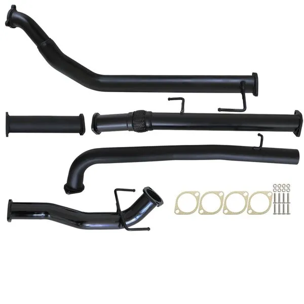 Load image into Gallery viewer, Fits Toyota HILUX KUN16/26 3L 1KD-FTV D4D 2005 - 9/2015 3&quot; TURBO BACK CARBON OFFROAD EXHAUST WITH PIPE ONLY - TY233-PO 3

