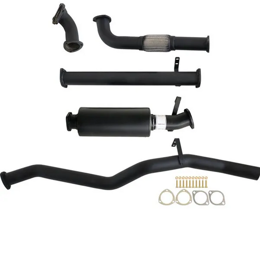 Fits Toyota LANDCRUISER 60 SERIES WAGON 4.0D 12H-T 3" TURBO BACK CARBON OFFROAD EXHAUST WITH MUFFLER - TY261-MO 3