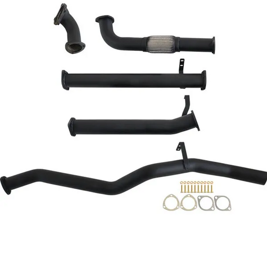 Fits Toyota LANDCRUISER 60 SERIES WAGON 4.0D 12H-T 3" TURBO BACK CARBON OFFROAD EXHAUST WITH PIPE ONLY - TY261-PO 3