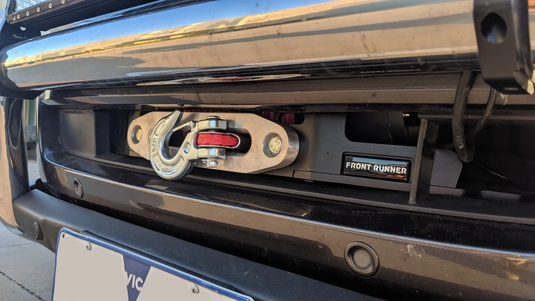 Ford Ranger PX PX2 Hidden Winch Cradle in bumper mount - WPFR001 12