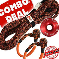Thumbnail for Carbon 4m 14000kg Bridle Rope, 2 x Soft Shackle, Recovery Ring Combo Deal - CW-COMBO-0054-MFSS-RR10 2