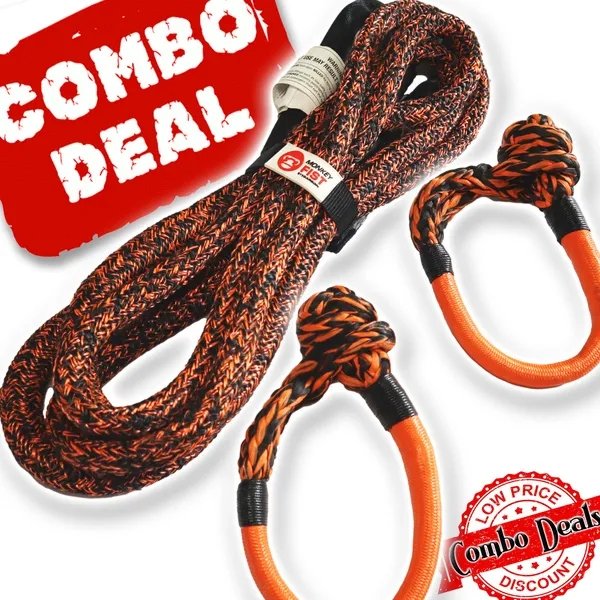 Load image into Gallery viewer, Carbon 4m 14000kg Bridle Rope and 2 x Soft Shackle Combo Deal - CW-COMBO-HT0054-MFSS 1
