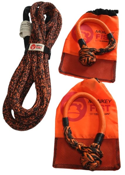 Carbon 4m 14000kg Bridle Rope and 2 x Soft Shackle Combo Deal - CW-COMBO-HT0054-MFSS 8