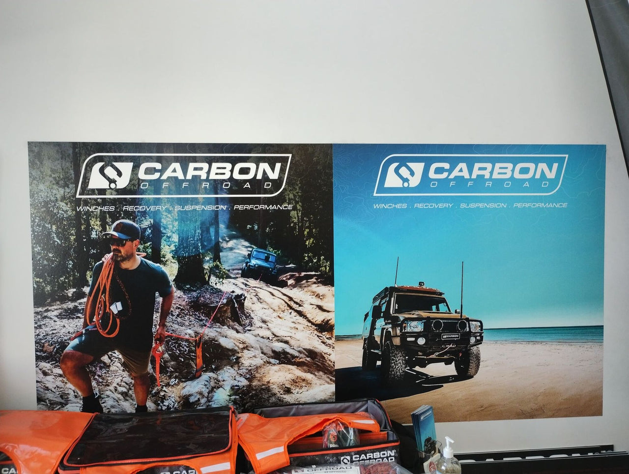 Carbon Offroad Vinyl Wall Banner Sticker 1200 x 1200mm BEACH - CW-VS-12-BE 1
