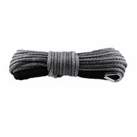Thumbnail for Carbon Winch 12000lb 24m x 10mm Synthetic Black Winch Rope Replacement - CW-ROPE24X10BLACK 1