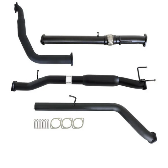 FORD RANGER PJ PK 2.5L & 3.0L AUTO 3" TURBO BACK CARBON OFFROAD EXHAUST WITH HOTDOG ONLY - FD238-HO 1