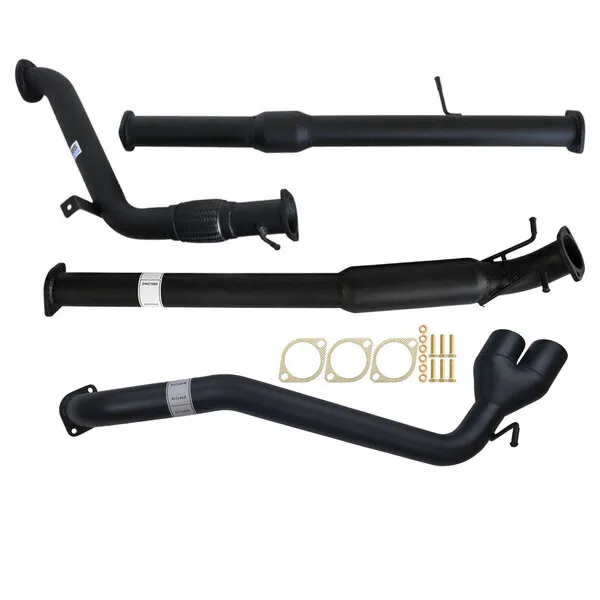 Load image into Gallery viewer, FORD RANGER PX 3.2L 9/2011 - 9/2016 3&quot; TURBO BACK CARBON OFFROAD EXHAUST WITH CAT &amp; HOTDOG SIDE EXIT TAILPIPE - FD240-HCS 1
