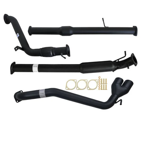 FORD RANGER PX 3.2L 9/2011 - 9/2016 3" TURBO BACK CARBON OFFROAD EXHAUST WITH CAT & HOTDOG SIDE EXIT TAILPIPE - FD240-HCS 1