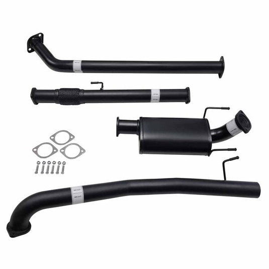 Fits Toyota HILUX GUN122/125R 2.4L 2GD-FTVTD 2017>3" #DPF# BACK CARBON OFFROAD EXHAUST WITH MUFFLER ONLY