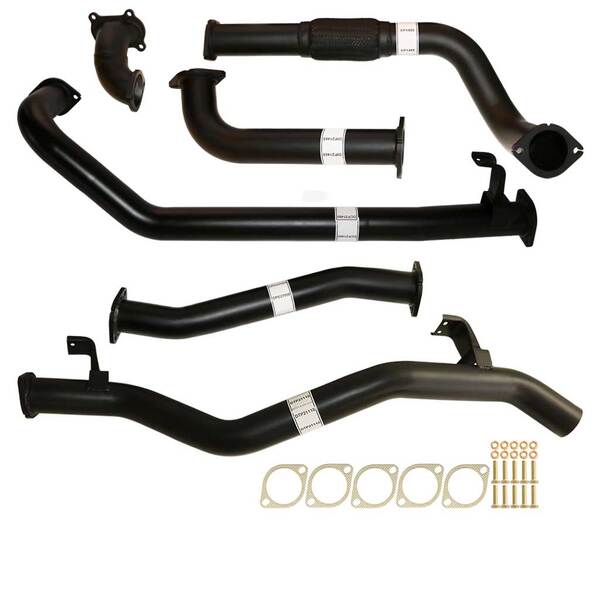 Load image into Gallery viewer, Fits Toyota LANDCRUISER 79 SERIES HDJ79R SINGLE CAB UTE 4.2L 2001 -2007 3&quot; TURBO BACK CARBON OFFROAD EXHAUST PIPE ONLY - TY215-PO 1
