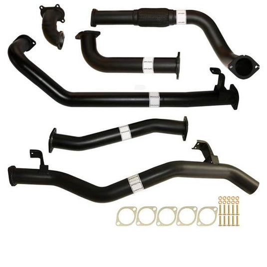 Fits Toyota LANDCRUISER 79 SERIES HDJ79R SINGLE CAB UTE 4.2L 2001 -2007 3" TURBO BACK CARBON OFFROAD EXHAUST PIPE ONLY - TY215-PO 1