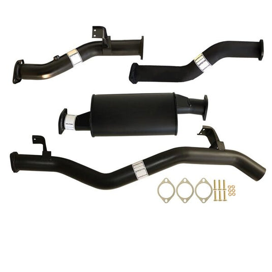 Fits Toyota LANDCRUISER 79 SERIES VDJ76 DOUBLE CAB UTE 4.5L V8 10/2016> 3" #DPF# BACK CARBON OFFROAD EXHAUST WITH MUFFLER