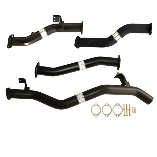 Load image into Gallery viewer, Fits Toyota LANDCRUISER 79 SERIES VDJ76 DOUBLE CAB UTE 4.5L V8 10/2016&gt; 3&quot; #DPF# BACK CARBON OFFROAD EXHAUST PIPE ONLY - TY223-PO 1
