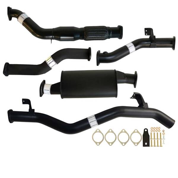 Load image into Gallery viewer, Fits Toyota LANDCRUISER 79 SERIES VDJ79 4.5L 1VD-FTV SINGLE CAB, DOUBLE CAB # DPF REPLACE# 3&quot; TURBO BACK CARBON OFFROAD EXHAUST WITH CAT &amp; MUFFLER - TY227-MC 1
