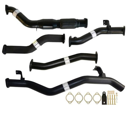 Fits Toyota LANDCRUISER 79 SERIES VDJ79 4.5L 1VD-FTV SINGLE CAB, DOUBLE CAB # DPF REPLACE# 3" TURBO BACK CARBON OFFROAD EXHAUST WITH CAT & PIPE