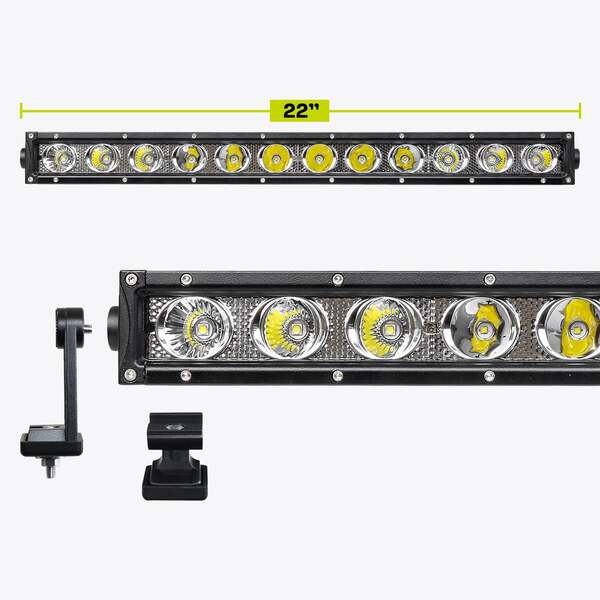 Load image into Gallery viewer, HARDKORR XD-GEN3 SERIES 22? SINGLE ROW LED LIGHT BAR - XDS400-G3 5
