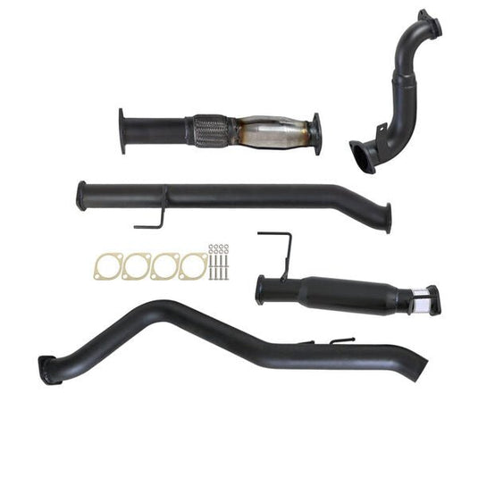 HOLDEN COLORADO RG 2.8L DURAMAX 6/2010 - 9/2016 3" TURBO BACK CARBON OFFROAD EXHAUST WITH CAT & HOTDOG - GM237-HC 1