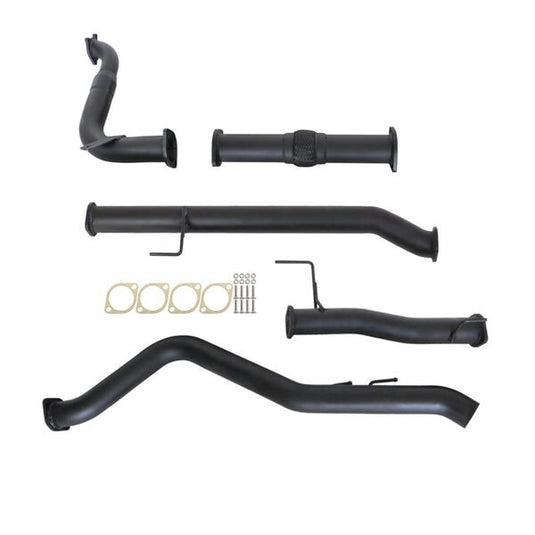 ISUZU D-MAX TF 3.0L 4JJ1-TCX 6/2010 - 9/2016 3" TURBO BACK CARBON OFFROAD EXHAUST WITH PIPE ONLY - IZ251-PO 1