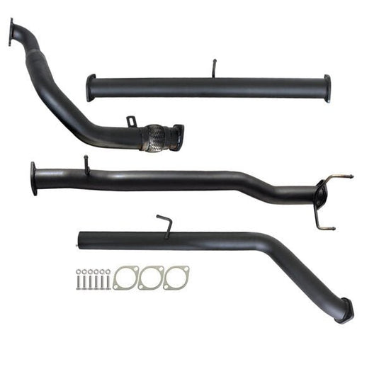 MAZDA BT-50 UN 2.5L & 3.0L 07 - 11 MANUAL 3" TURBO BACK CARBON OFFROAD EXHAUST PIPE ONLY - MZ247-PO 4