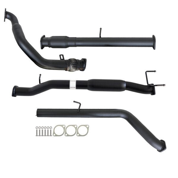 Load image into Gallery viewer, MAZDA BT-50 UN 2.5L &amp; 3.0L 07 - 11 MANUAL 3&quot; TURBO BACK CARBON OFFROAD EXHAUST WITH CAT &amp; HOTDOG - MZ247-HC 1
