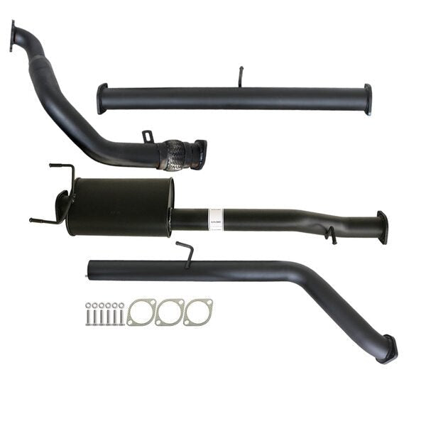 Load image into Gallery viewer, MAZDA BT-50 UN 2.5L &amp; 3.0L 07 - 11 MANUAL 3&quot; TURBO BACK CARBON OFFROAD EXHAUST WITH MUFFLER NO CAT - MZ247-MO 4
