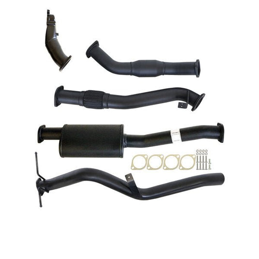 NISSAN NAVARA D22 2.5L YD25 07 - 15 3" TURBO BACK CARBON OFFROAD EXHAUST SYSTEM WITH CAT & MUFFLER - NI212-MC 1