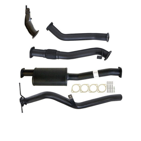 NISSAN NAVARA D22 2.5L YD25 07 - 15 3" TURBO BACK CARBON OFFROAD EXHAUST SYSTEM WITH MUFFLER NO CAT - NI212-MO 1