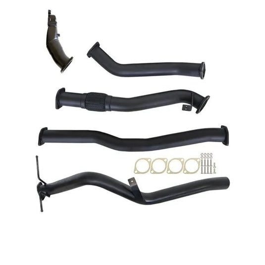 NISSAN NAVARA D22 2.5L YD25 07 - 15 3" TURBO BACK CARBON OFFROAD EXHAUST SYSTEM WITH PIPE ONLY - NI212-PO 2