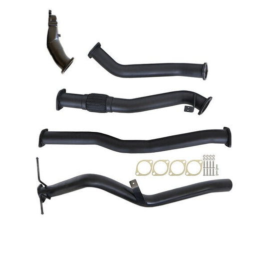 NISSAN NAVARA D22 2.5L YD25 07 - 15 3" TURBO BACK CARBON OFFROAD EXHAUST SYSTEM WITH PIPE ONLY - NI212-PO 1