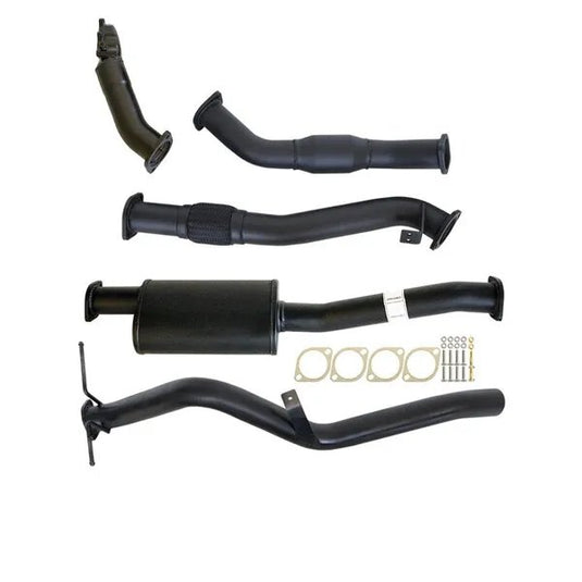 NISSAN NAVARA D22 3.0L ZD30-T 01 - 06 3" TURBO BACK CARBON OFFROAD EXHAUST SYSTEM WITH CAT AND MUFFLER - NI213-MC 2