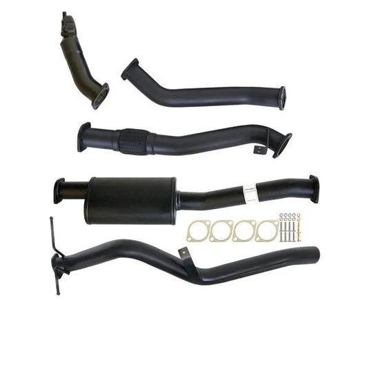 NISSAN NAVARA D22 3.0L ZD30-T 01 - 06 3" TURBO BACK CARBON OFFROAD EXHAUST SYSTEM WITH MUFFLER NO CAT - NI213-MO 2