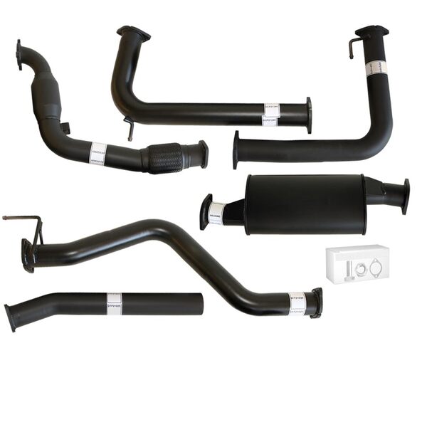 Load image into Gallery viewer, NISSAN NAVARA D40 AUTO #DPF REPLACE# 2.5L YD25D 07 - 16 3&quot; TURBO BACK CARBON OFFROAD EXHAUST WITH CAT &amp; MUFFLER - NI220-MC 1
