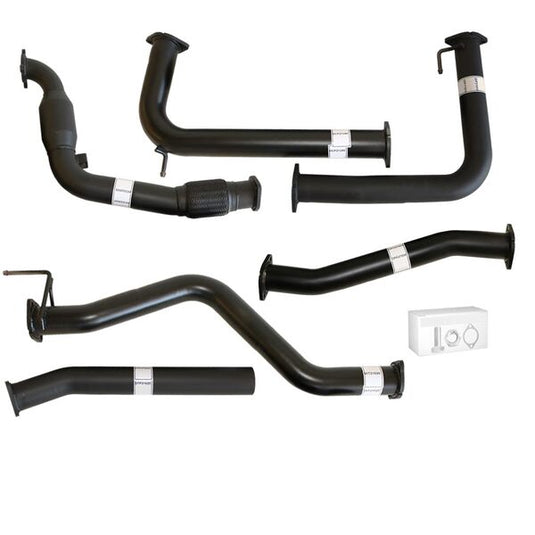 NISSAN NAVARA D40 MANUAL 2.5L YD25D 07 - 16 3" TURBO BACK CARBON OFFROAD EXHAUST WITH CAT NO MUFFLER - NI219-PC 1