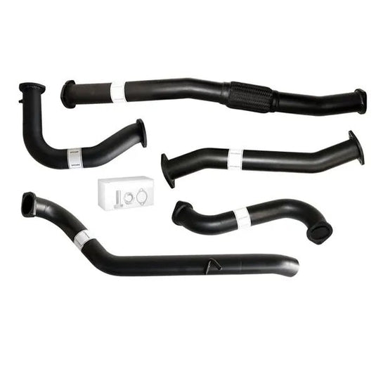 NISSAN PATROL GU 4.2L TD42-T 96-2006 UTE COIL & LEAF SPRING 3" TURBO BACK CARBON OFFROAD EXHAUST WITH PIPE ONLY - NI208-PO 2