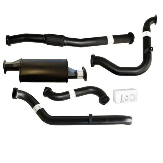 NISSAN PATROL GU Y61 3.0L 2000 -2016 UTE, WAGON 3" TURBO BACK CARBON OFFROAD EXHAUST WITH MUFFLER ONLY - NO CAT - NI207-MO 2