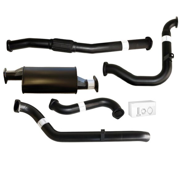 Load image into Gallery viewer, NISSAN PATROL GU Y61 3.0L 2000 -2016 UTE, WAGON 3&quot; TURBO BACK CARBON OFFROAD EXHAUST WITH MUFFLER ONLY - NO CAT - NI207-MO 1
