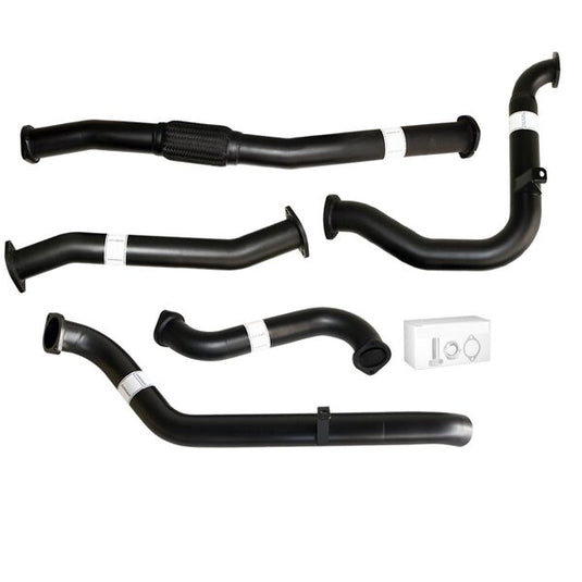 NISSAN PATROL GU Y61 3.0L 2000 -2016 UTE, WAGON 3" TURBO BACK CARBON OFFROAD EXHAUST WITH PIPE ONLY - NI207-PO 1