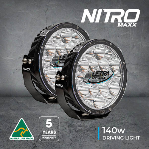 Nitro 140 Maxx 9″ LED Driving Light (Pair) - 1