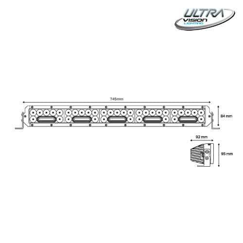 NITRO Maxx 255W 30″ LED Light bar - DVM255LED 6