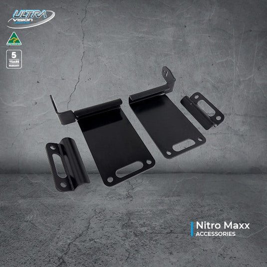 Nitro Maxx Light Bar Brackets to suit ARB Base Rack - RRBKTN-ARBASE-KIT 2