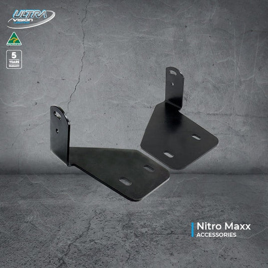 Nitro Maxx Light Bar Brackets to suit Rhino Pioneer Platform (below rack) - RRBKTN-RHINPION-BELOW-KIT 2