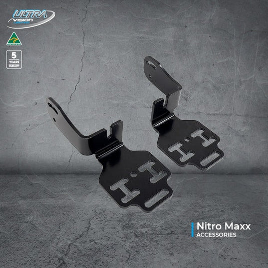Nitro Maxx Light Bar Brackets to suit Rola Titan MKII Roof Tray - RRBKTN-ROLAT-KIT 2