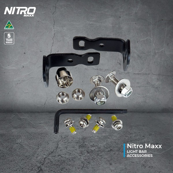 Load image into Gallery viewer, Nitro MAXX Light Bar Side Mount Kit with Anti-Theft Nuts - DVNSMK 2
